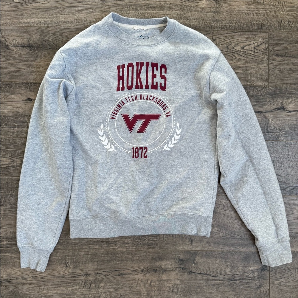 Virginia Tech Hokies- VT Heavy Weight Crewneck Sweatshirt- Size Small